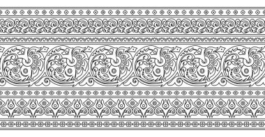 Vektör etnik el süslemeli arkaplan