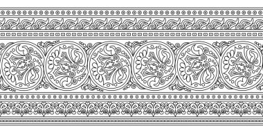 Vektör etnik el süslemeli arkaplan