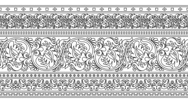 Vektör etnik el süslemeli arkaplan