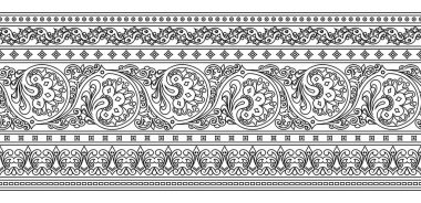 Vektör etnik el süslemeli arkaplan