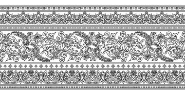 Vektör etnik el süslemeli arkaplan