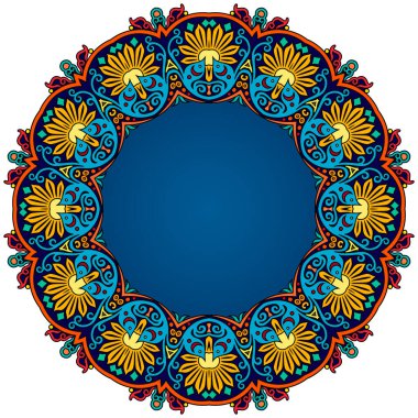 Vektör soyut dekoratif etnik süsleme.