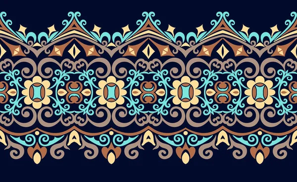 Vector abstracto decorativo raya étnica fondo — Vector de stock