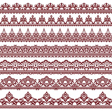 Vektör soyut dekoratif etnik çizgiler