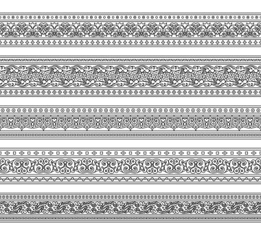 Soyut etnik doğada kusursuz çizgiler oluşturuldu