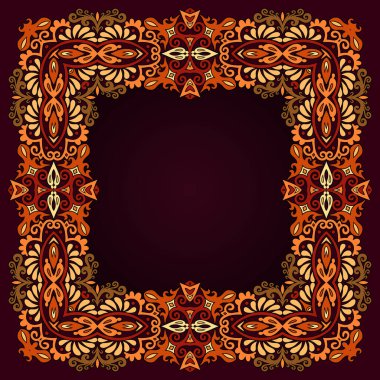 Vektör soyut dekoratif etnik süsleme.