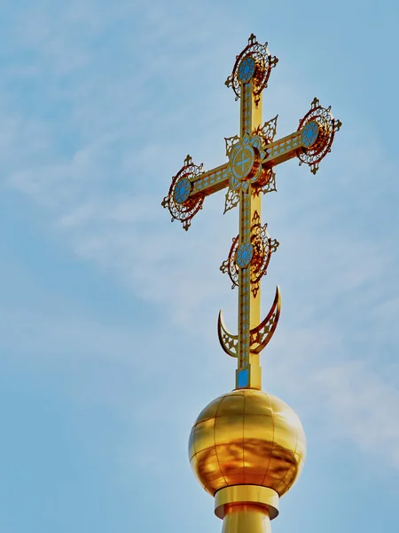 Croce sulla cupola — Foto Stock