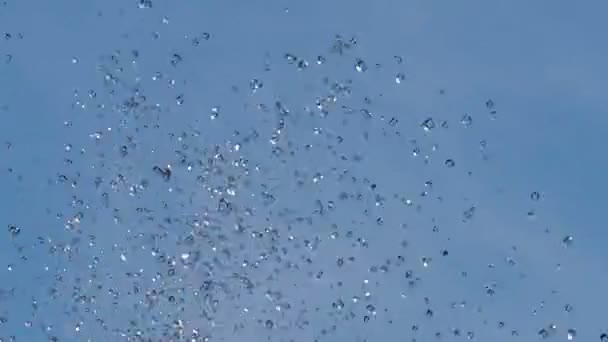クローズ アップの噴水の水しぶき — ストック動画