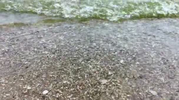 Azovské moře pobřežní vlny — Stock video