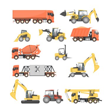 Yol onarımı için ağır makine seti