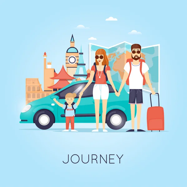 İki genç turist tatilde
