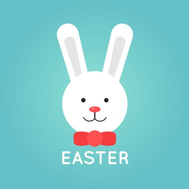 Şirin Paskalya tavşanı kartı