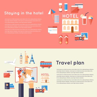 Tatil gezi afiş planlama.