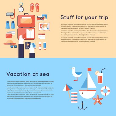 Tatil seyahat planlama.