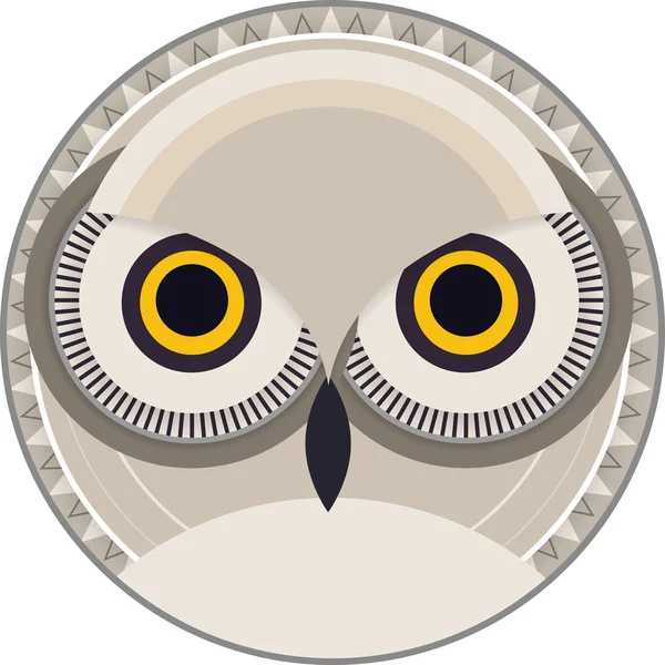 Owlhuvudet Design — Stock vektor