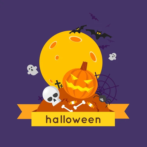 Vrolijk halloween halloween — Stockvector