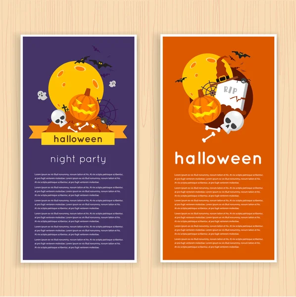 Feliz estandarte de Halloween — Archivo Imágenes Vectoriales