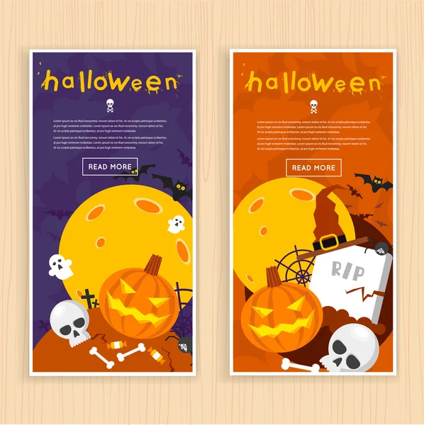 Glückliches Halloween-Plakat — Stockvektor