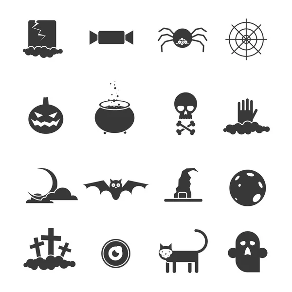 Halloween icon set — Stock Vector