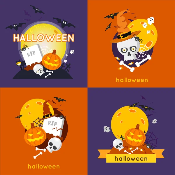 Halloween-Party. Plakat, Banner — Stockvektor