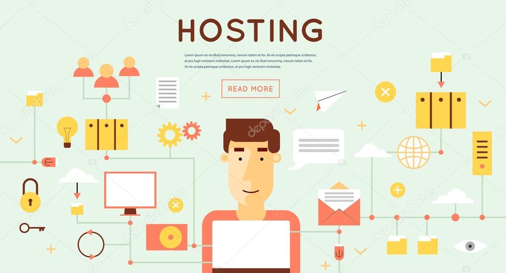 File hosting, database server
