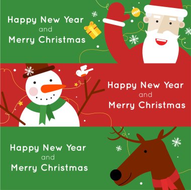 Mutlu yeni yıl afişleri