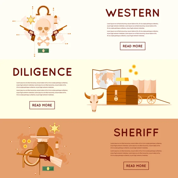 Cowboy vest, diligență condus de aur — Vector de stoc