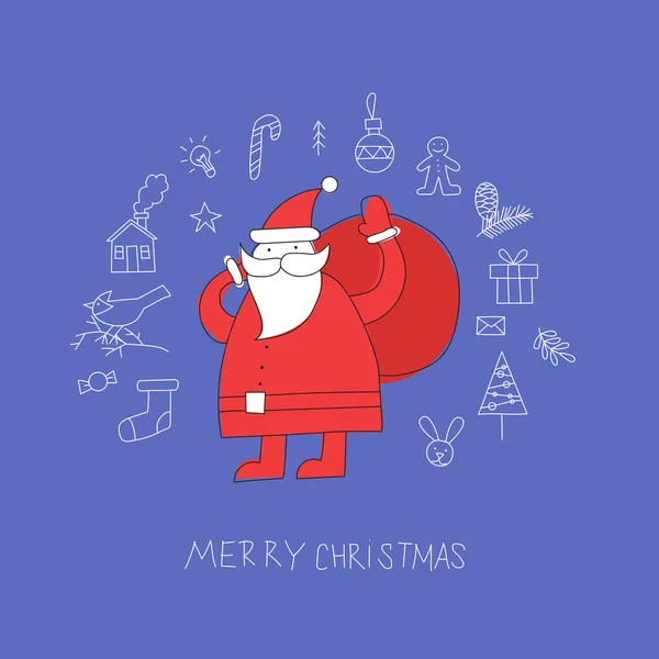 Joyeux Noël et heureux nouveau — Image vectorielle