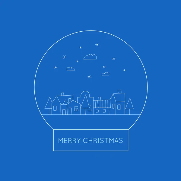 Joyeux Noël boule — Image vectorielle