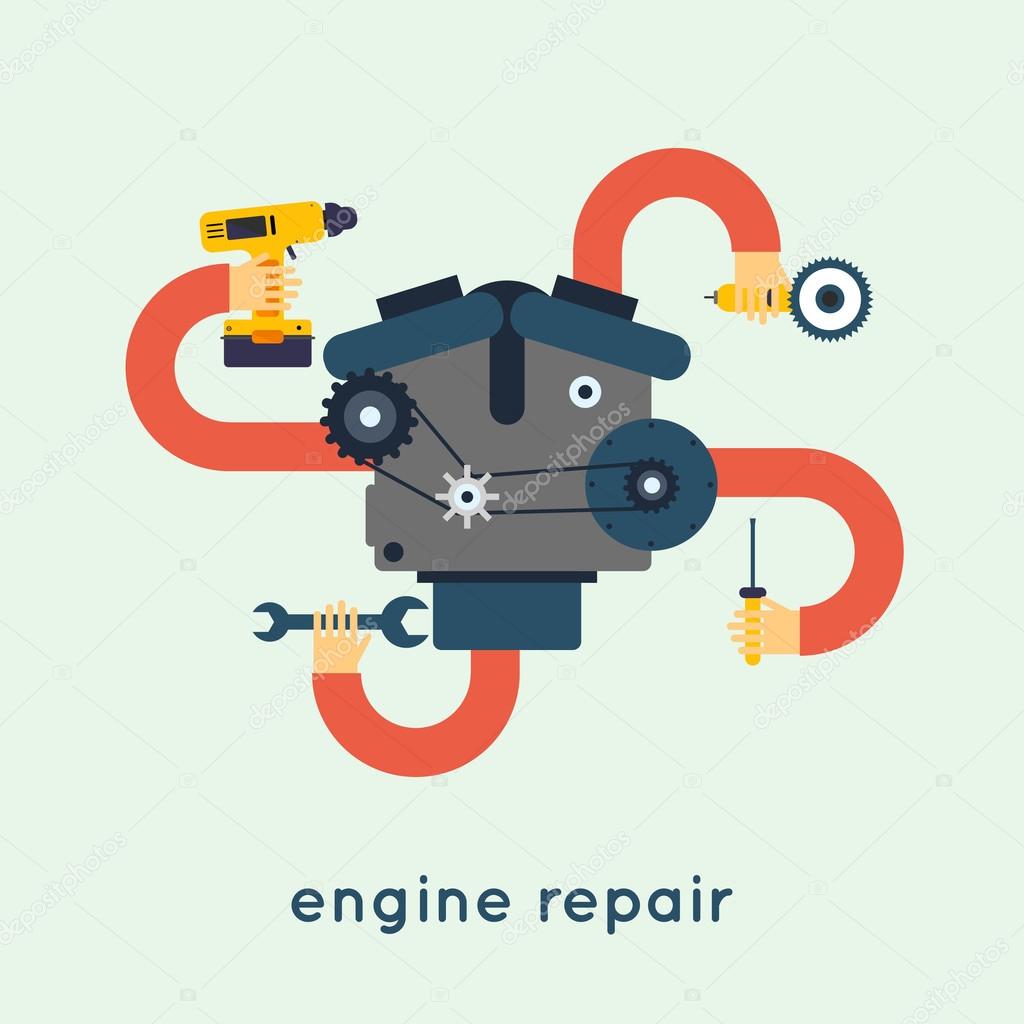 Repair of motor car
