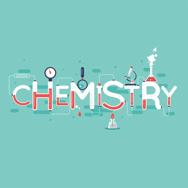 Bannière infographique de chimie . — Image vectorielle