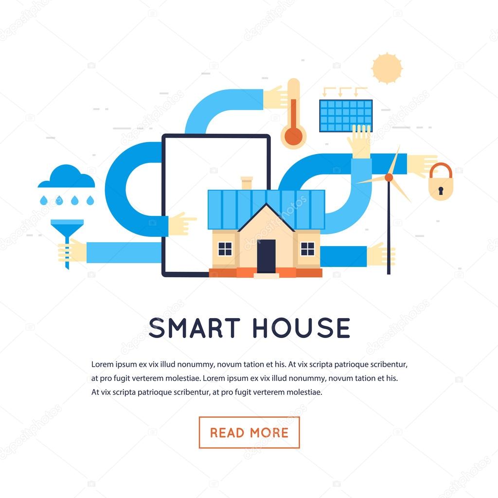 Smart house illustration