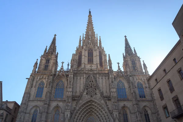 Catedral da Santa Cruz e Santa Eulália em Barcelona, Espanha — Fotografia de Stock