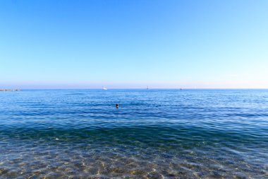Barcelona Beach Akdeniz'e doğru görüntülemek