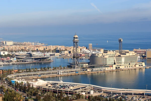 Tranvía Aéreo Port Vell en Barcelona, España — Foto de Stock