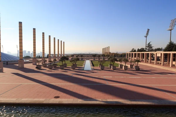 Barcelona olympischer park (anella olimpica) auf montjuic — Stockfoto