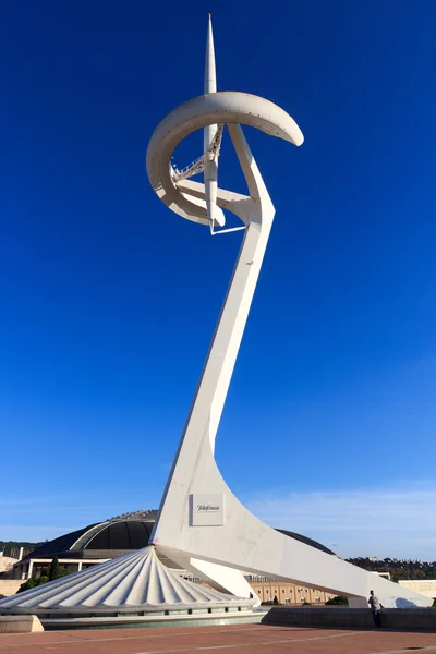 Montjuic Communications Tower at barcelona olympic park — Stock Photo, Image