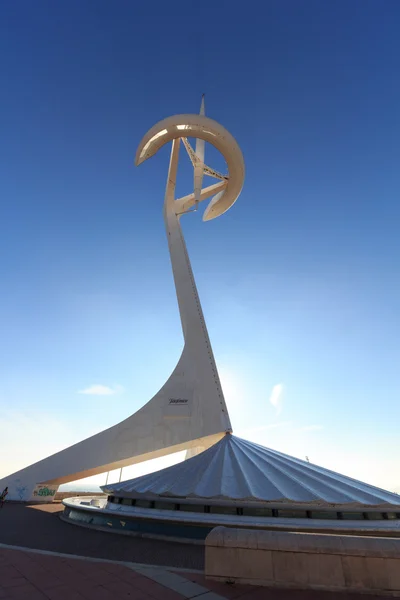 Montjuic Communications Tower at barcelona olympic park — Stock Photo, Image