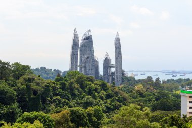 Reflections at Keppel Bay seen from Mount faber rainforest clipart