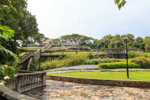 Терраса Сад в Телок Бланга Хилл Парк, Сингапур — стоковое фото
