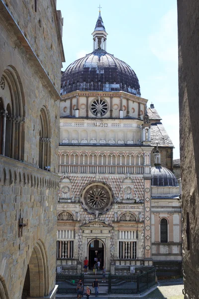 Santa Maria Maggiore Bazilikası'na Bergamo, Citta Alta, İtalya kilise — Stok fotoğraf