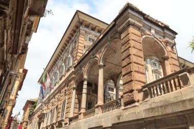 Palace Palazzo Doria Tursi at via Garibaldi, Genoa clipart