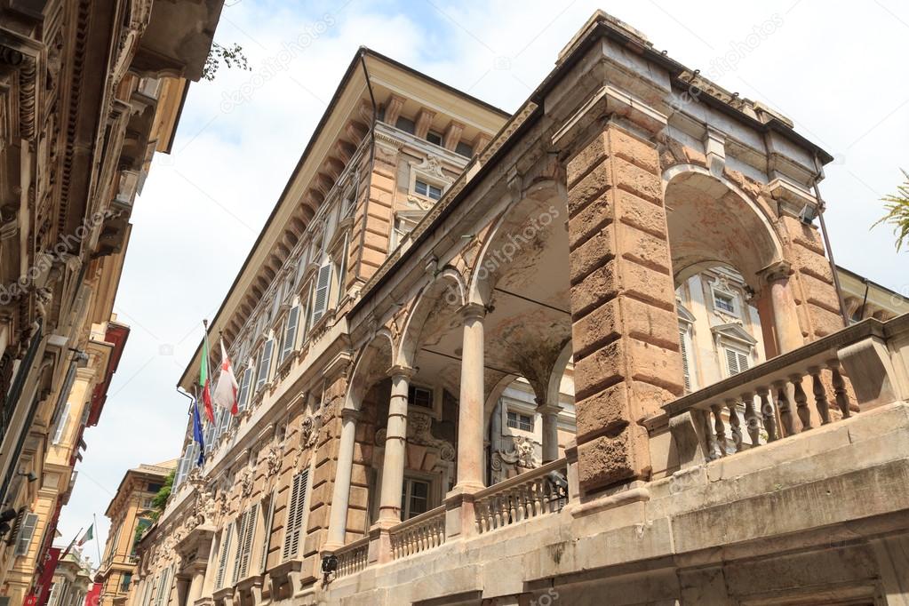 Palace Palazzo Doria Tursi at via Garibaldi, Genoa