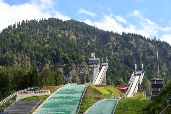 Dva kopce skoky na lyžích v Oberstdorfu — Stock fotografie