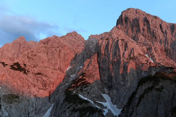 Alpenglow en Totenkirchl — Foto de Stock