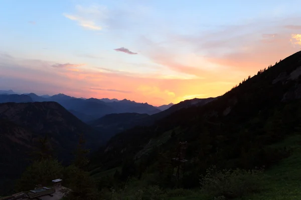 Sunset over Kaisertal — Stock Photo, Image