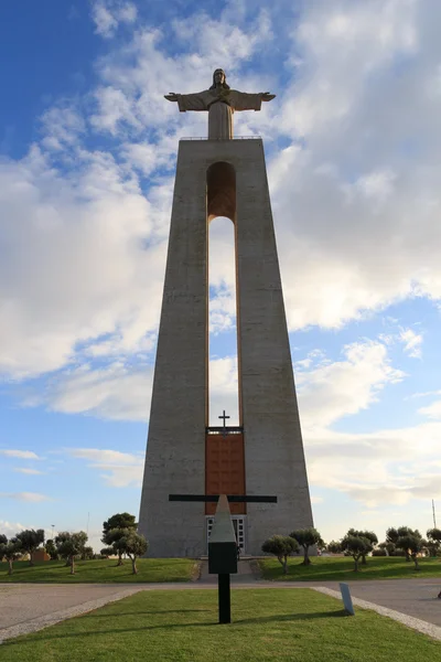 Estátua de Cristo Rei em Lisboa — Fotografia de Stock