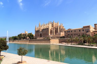 Palma Cathedral in Majorca, Spain clipart