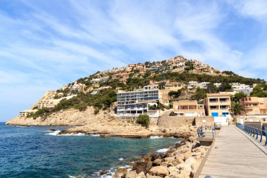 Bağlantı noktası d'Andratx, Majorca, İspanya evlerde Hill