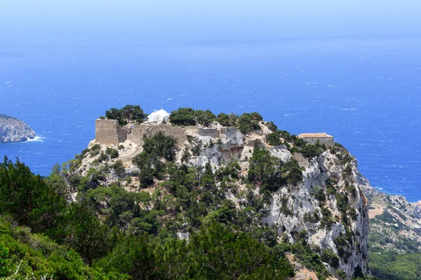 Die Burg von Monolithos auf Rhodos, Griechenland — Stockfoto
